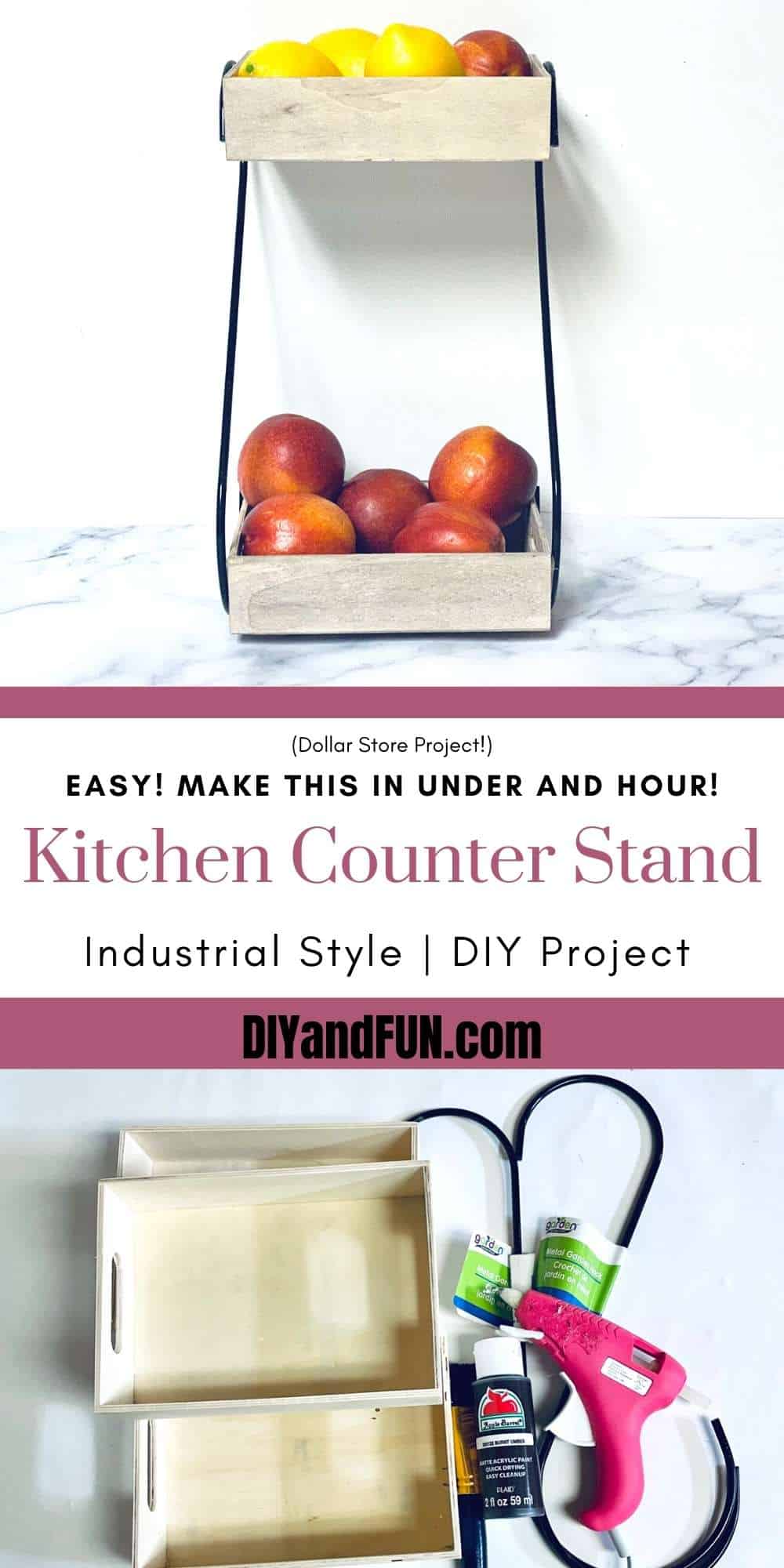 Easy DIY Kitchen Counter Stand