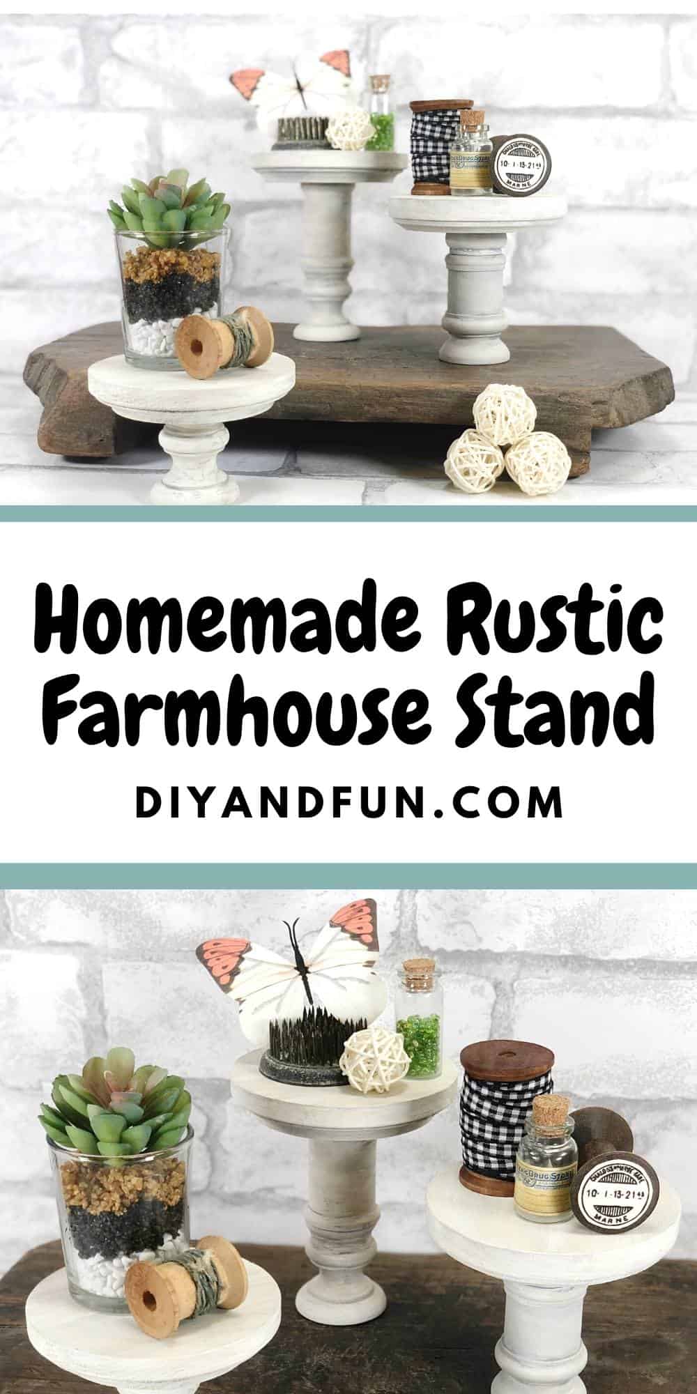 Homemade Rustic Farmhouse Stand