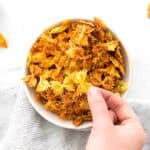 Easy Air Fryer Pasta Chips are a simple and delicious snack that about anyone can make. Three recipe options included.