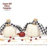 Simple DIY Fabric Pumpkin