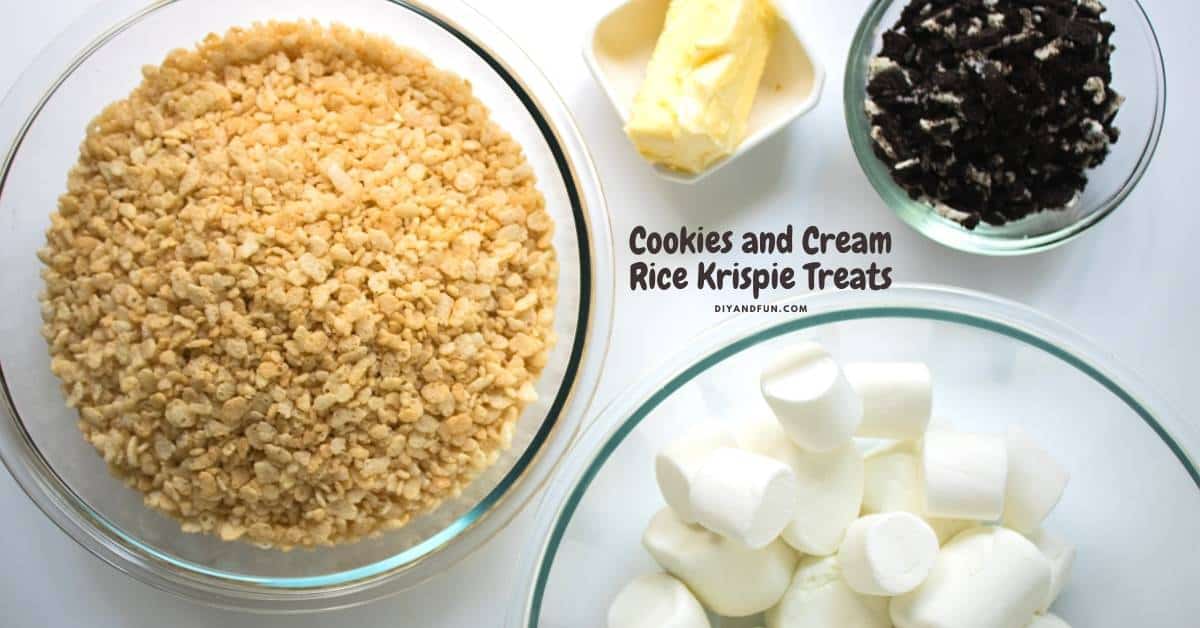 Cookies and Cream Rice Krispie Treats