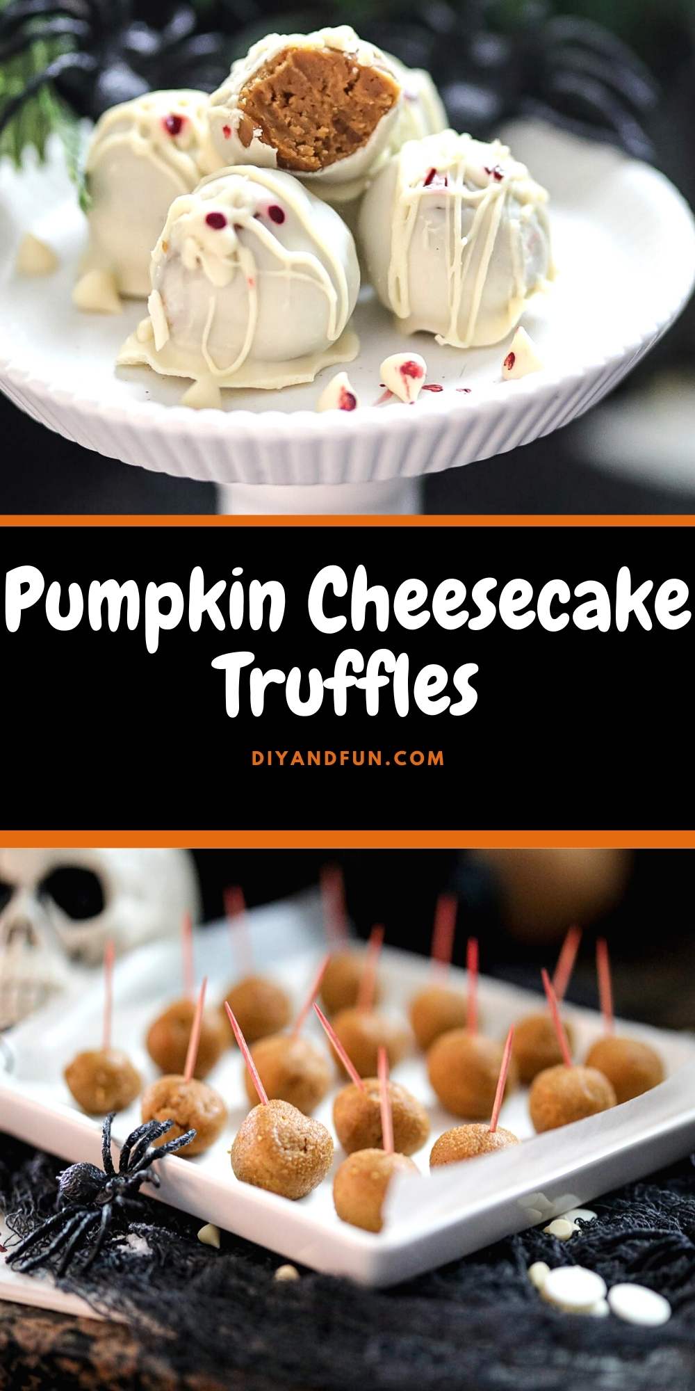 Pumpkin Cheesecake Truffles