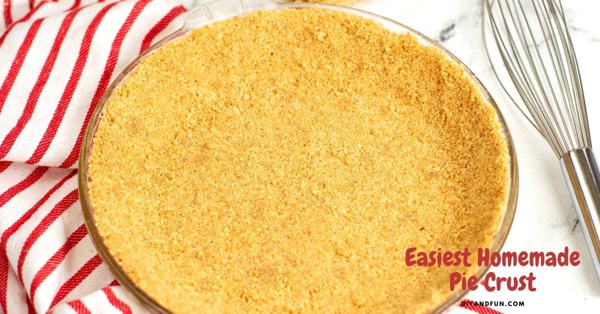 How to Make a Graham Cracker Pie Crust, a simple recipe for making a successful homemade graham cracker pie crust for desserts.