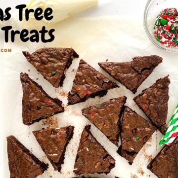 Christmas Tree Brownie Treats