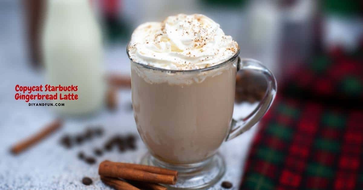 Copycat Starbucks Gingerbread Latte, a simple recipe for an homemade Gingerbread Latte beverage. Included sugar free option.
