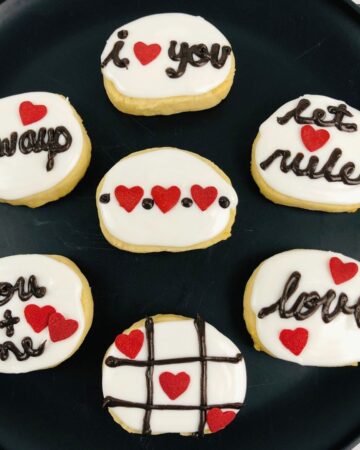Valentines Day Message Cookies