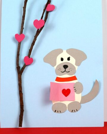 Puppy Dog Valentines Day Card