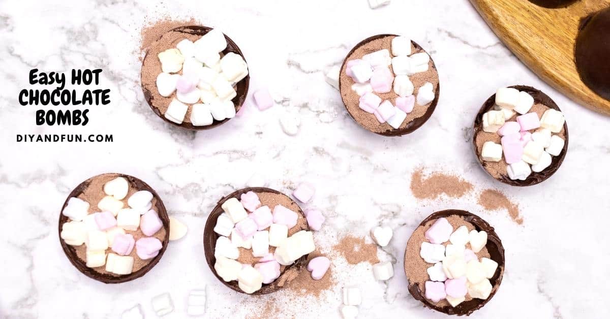 Easy Hot Chocolate Bombs, a simple recipe idea for making delicious individual hot chocolate bombs. Sugar Free option.