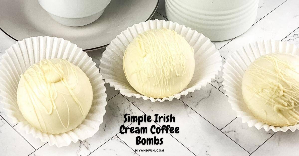 Simple Irish Cream Coffee Bombs, an easy recipe for making a flavorful addition to warm coffee. Includes creamer.