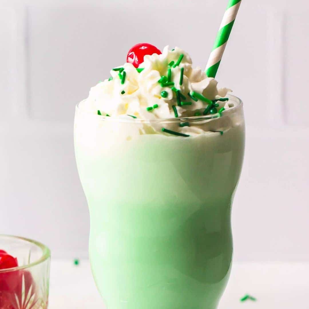 Easy Shamrock Shake Recipe, a favorite minty milkshake treat especially during the St. Patrick's day time of the year.