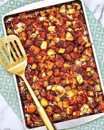 Sheet Pan Buffalo Ranch Potatoes