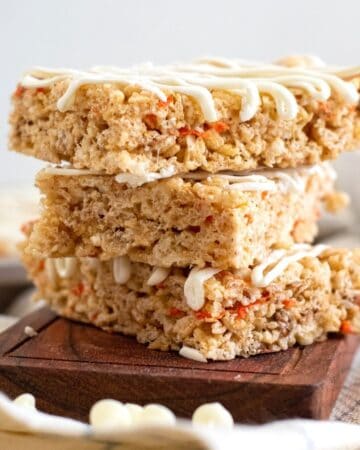 Carrot Cake Rice Krispie Treats