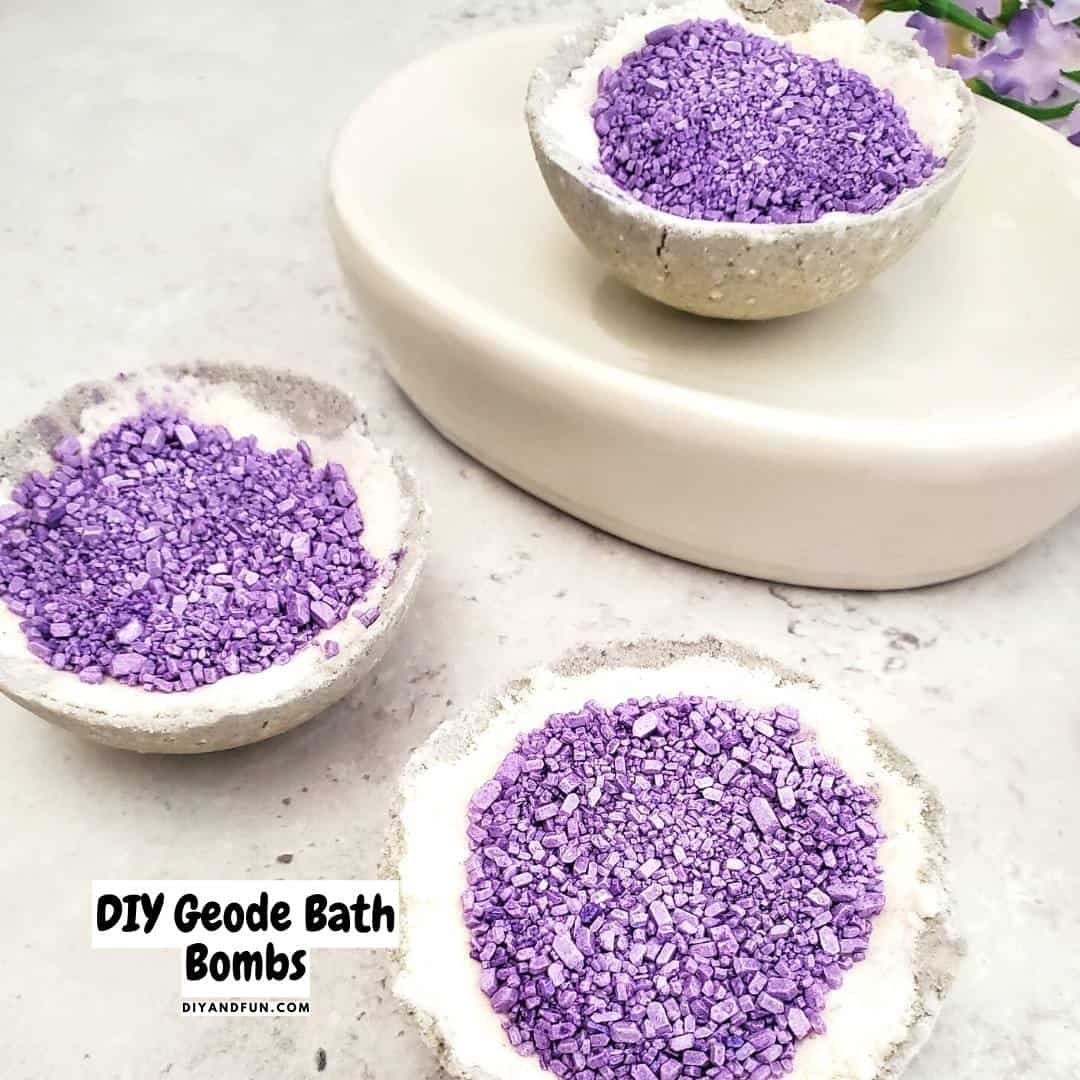 DIY Geode Bath Bombs-10 DIY Homemade Mothers Day Ideas, a listing of inexpensive and easy craft, do it yourself, and homemade beauty project especially for moms.