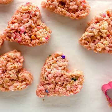 Valentines Day Rice Krispie Heart Treats