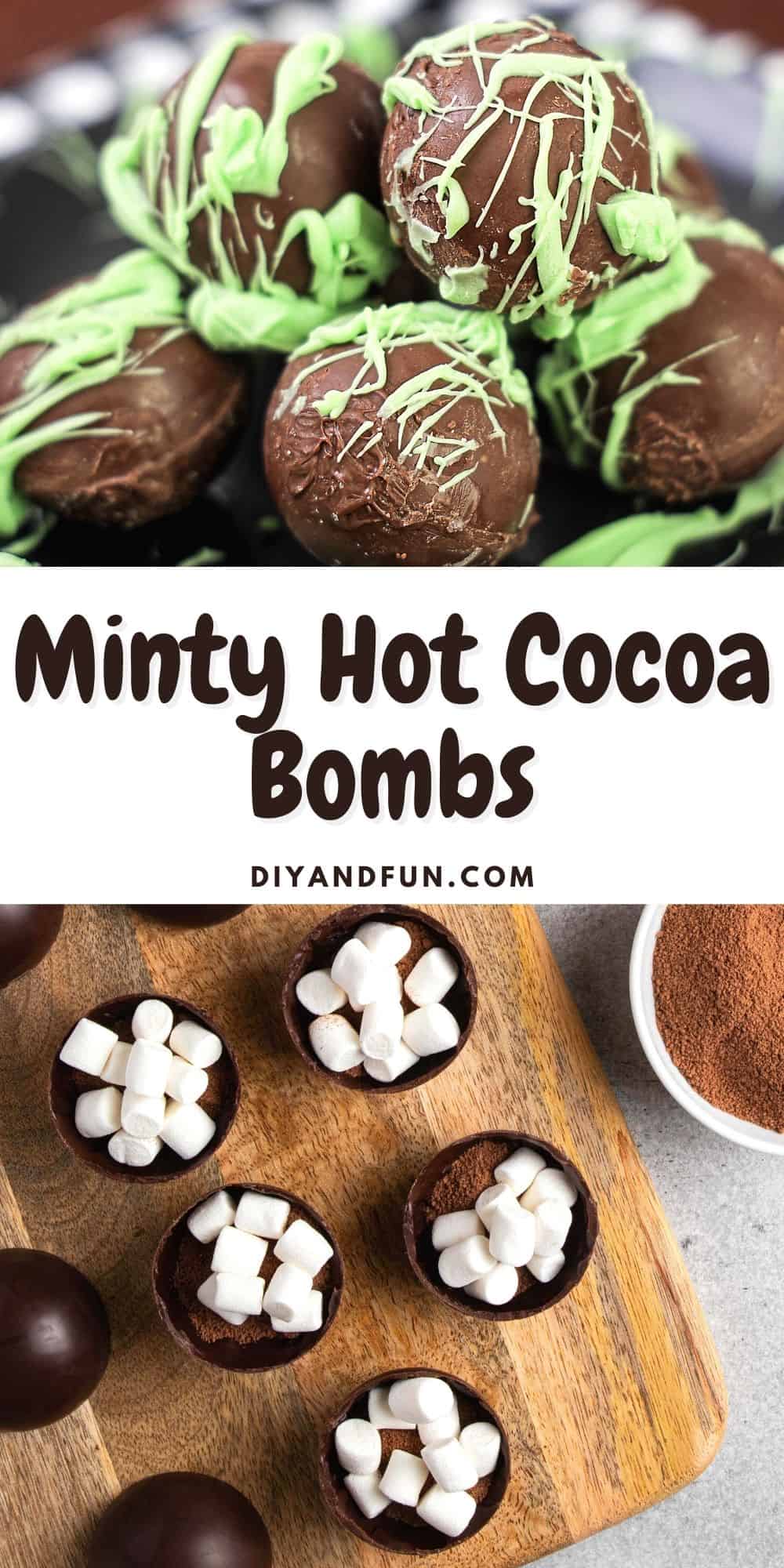 Minty Hot Cocoa Bombs