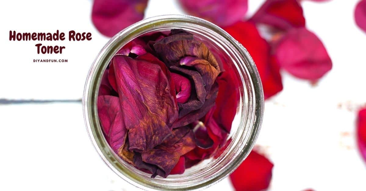 How to make Homemade Rose Toner. A diy beauty recipe for making a toner or astringent for the skin using rose petals.