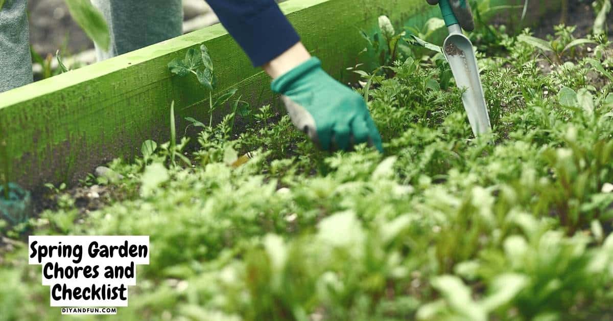 Spring Garden Chores and Checklist, a listing of the 10 things that you can do in the Spring to get your garden ready.