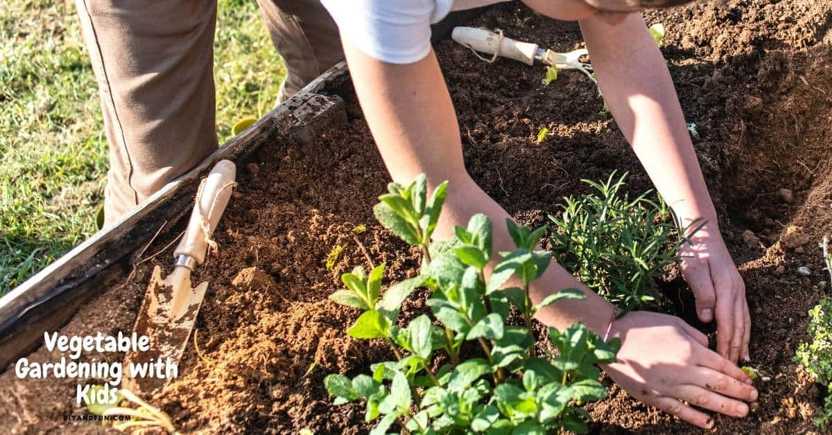 Vegetable Gardening with Kids, a simple guide for teaching children how to grow delicious and healthy food they can eat.