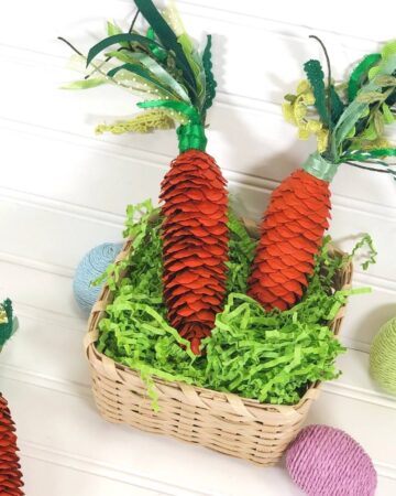 Pine Cone Carrot Craft DIY