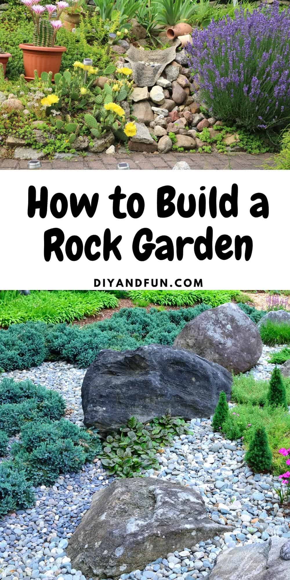 How to Build a Rock Garden, a simple guide for beginners wanting to construct a basic and attractive rock garden.