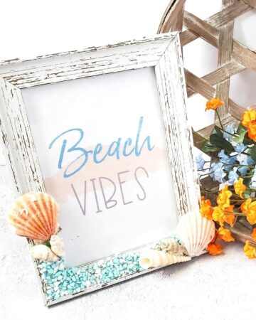 DIY Beach Theme Frame Craft