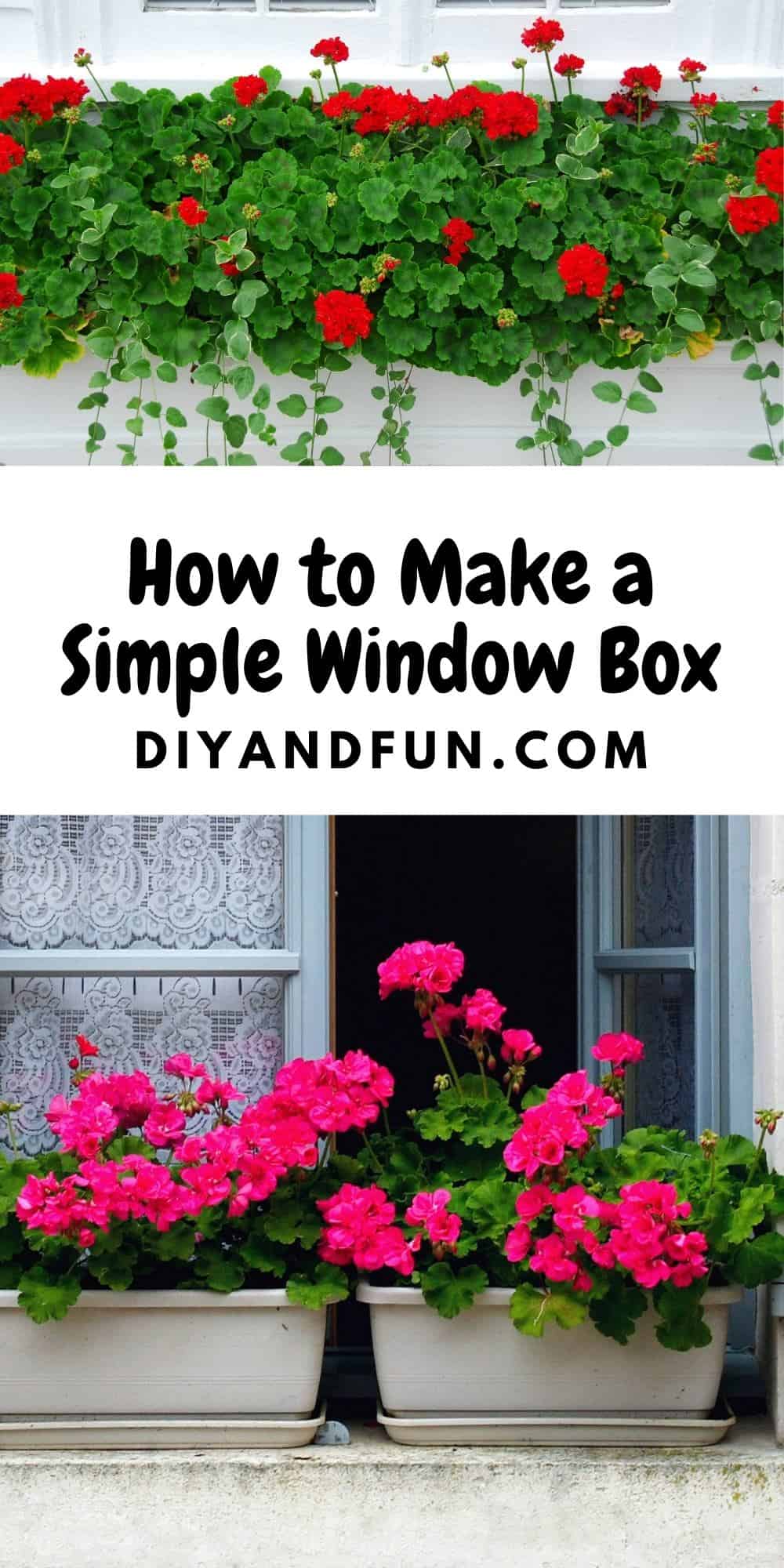 How to Make a Simple Window Box, an easy guide for planning, designing, and planting a new window box for your home.