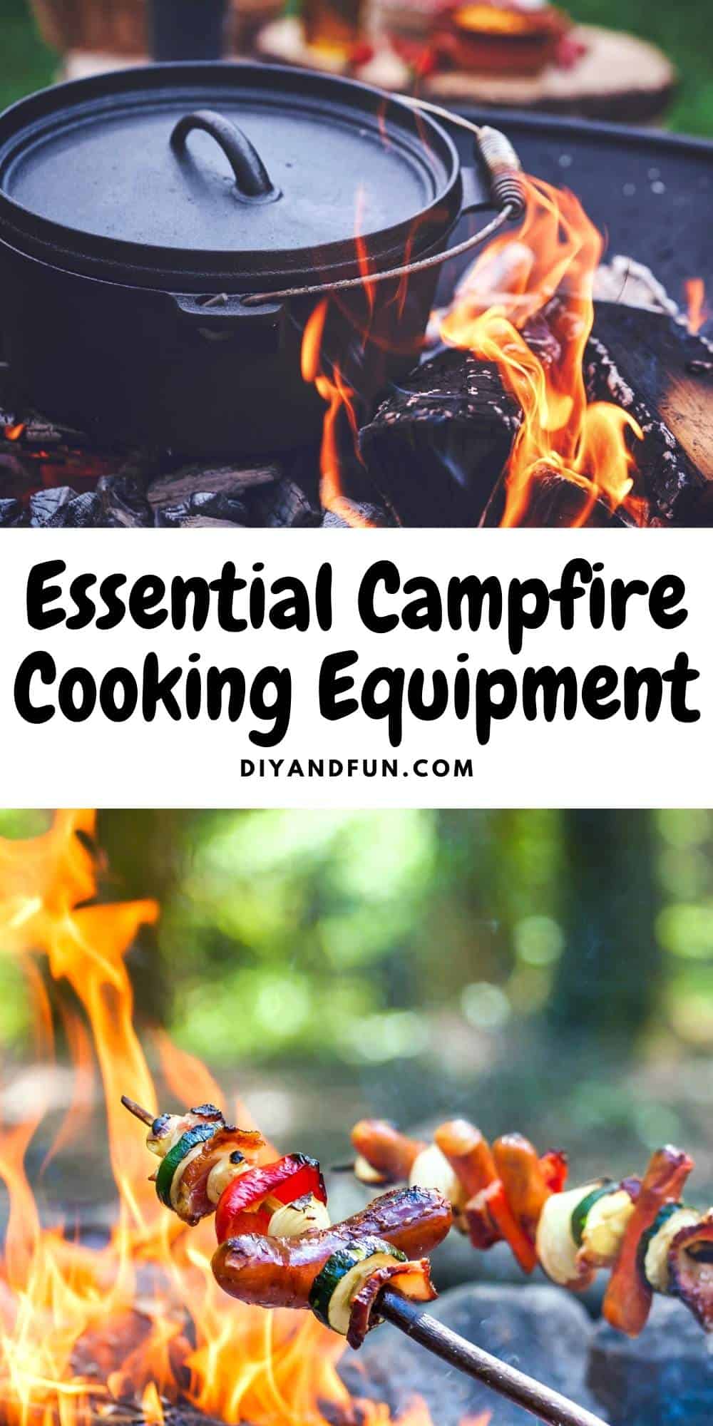 Essential Campfire Cooking Equipment, a basic guide for campers, what to pack for cooking and dining while on a camping trip.