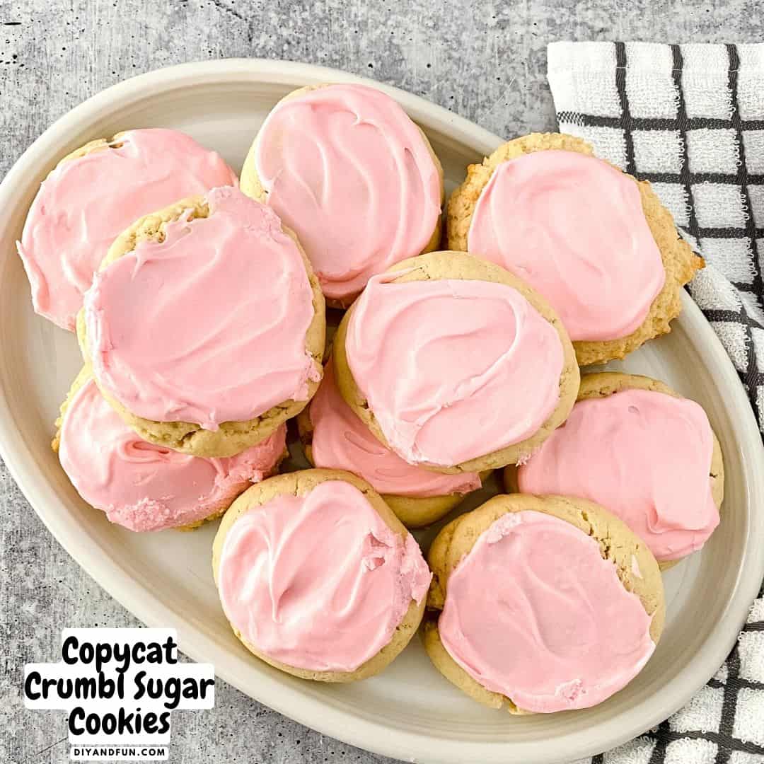 Copycat Crumbl Sugar Cookies, a simple recipe for making homemade sugar cookies that have cream cheese frosting on top.