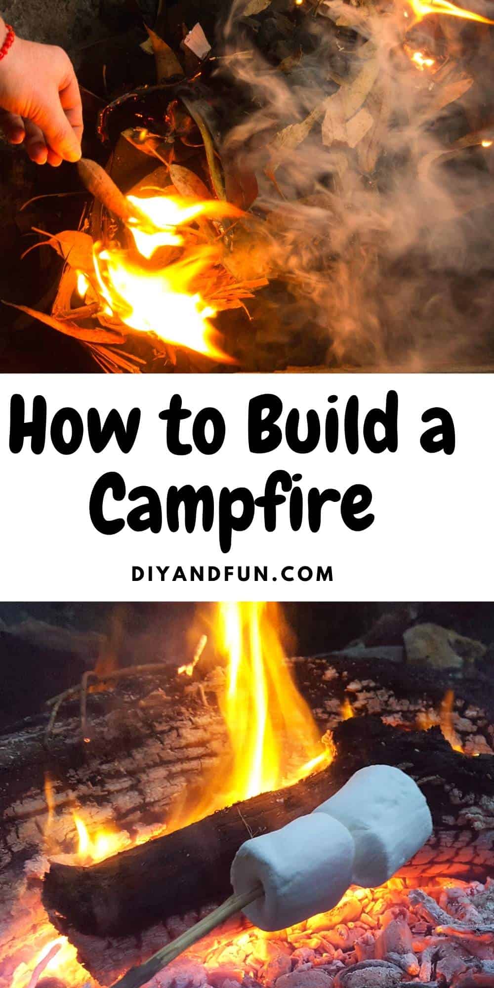 How to Build a Campfire, a simple guide for beginners on how to prepare for a campfire, the best wood to use, and keeping safe.