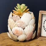How to Decorate Pots with Seashells
