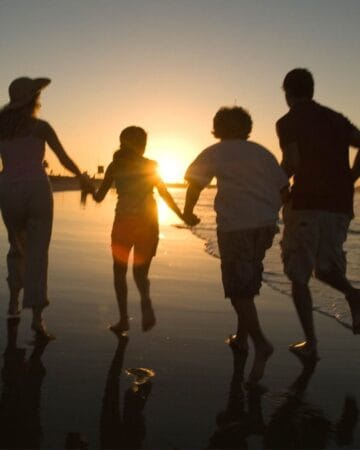 Family on Beach