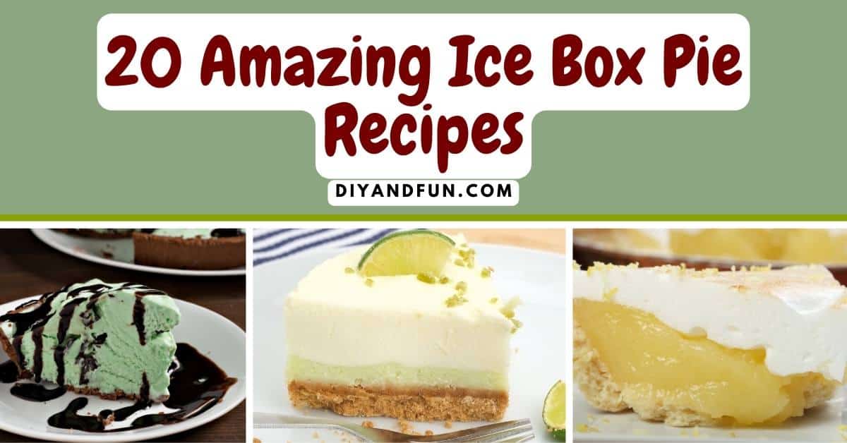 20 Amazing Ice Box Pie Recipes, a listing of some of the best delicious no bake pies. Includes keto, sugar free, and gluten free recipes.