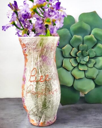 Easy Decoupage Vase DIY
