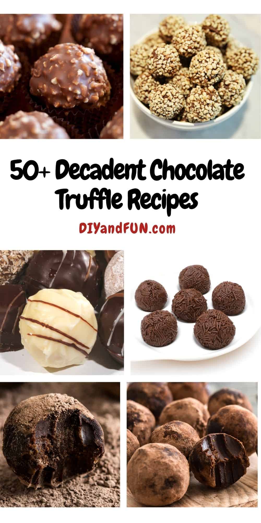 50+ Decadent Chocolate Truffle Recipes, a recipe listing of the best chocolate truffle recipes. Includes vegan, sugar free, and paleo.