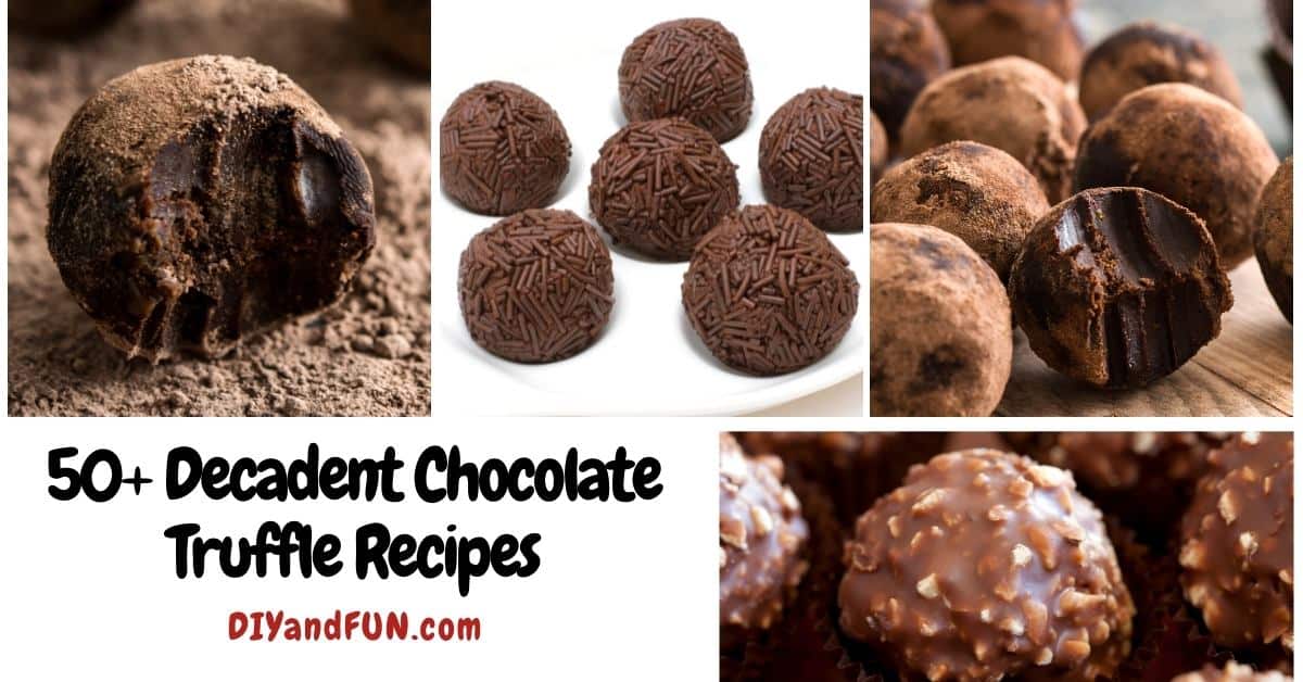 50+ Decadent Chocolate Truffle Recipes, a recipe listing of the best chocolate truffle recipes. Includes vegan, sugar free, and paleo.