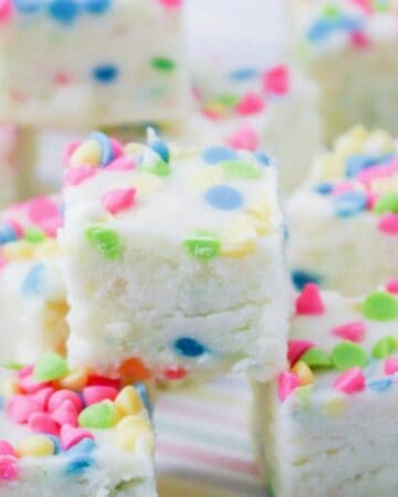 3 Ingredient Unicorn Fudge