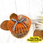 Easy Slinky Pumpkin Craft DIY
