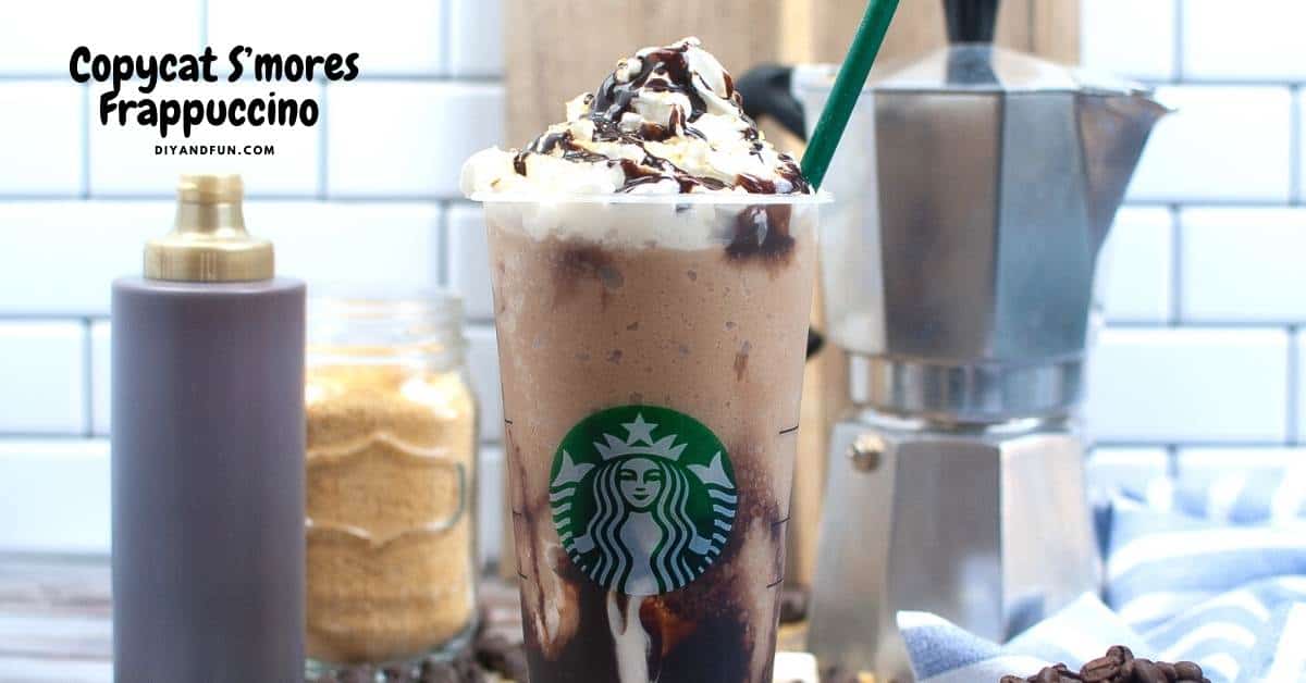 Copycat S’mores Frappuccino, a delicious homemade beverage inspired by Starbucks and marshmallows, chocolate, and graham crackers.