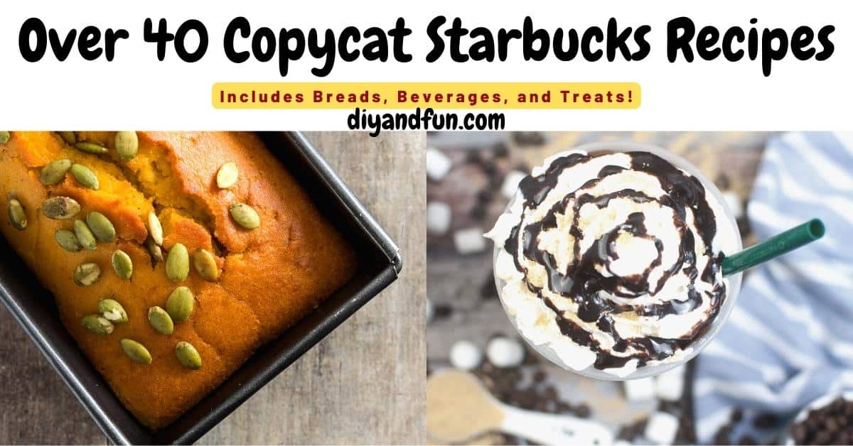 Over 40 Copycat Starbucks Recipes, the ultimate listing of inspired recipes, includes beverages, breads, and treats.