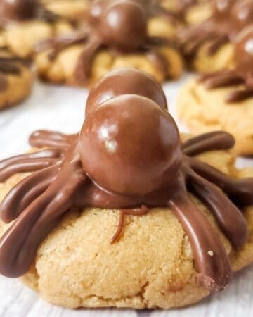 Easy Peanut Butter Spider Cookies