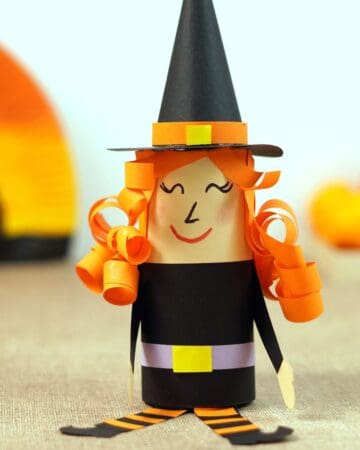 Toilet Paper Roll Witch Halloween Craft