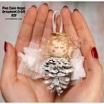 Pine Cone Angel Ornament Craft DIY