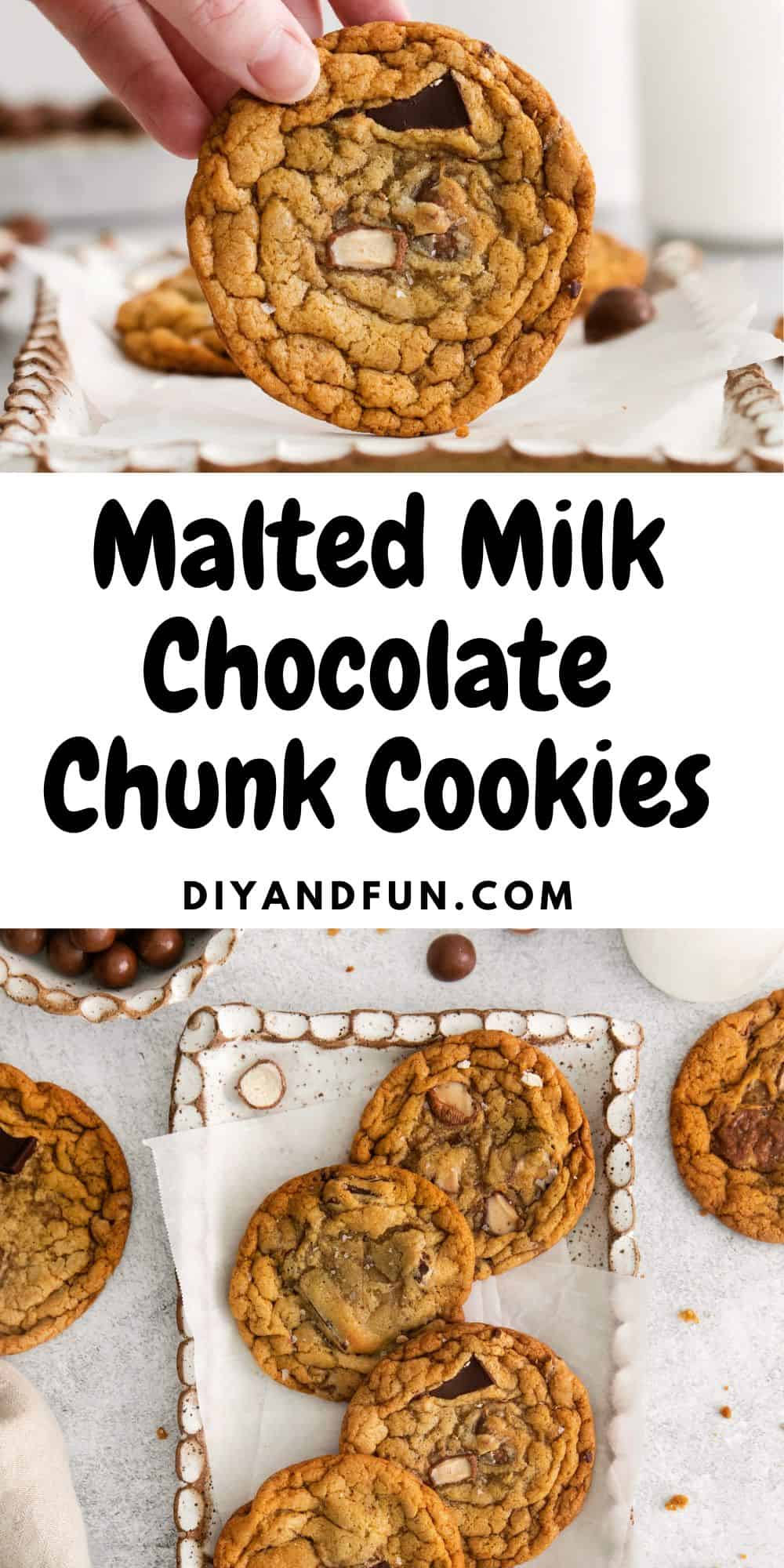 Malted Milk Chocolate Chunk Cookies