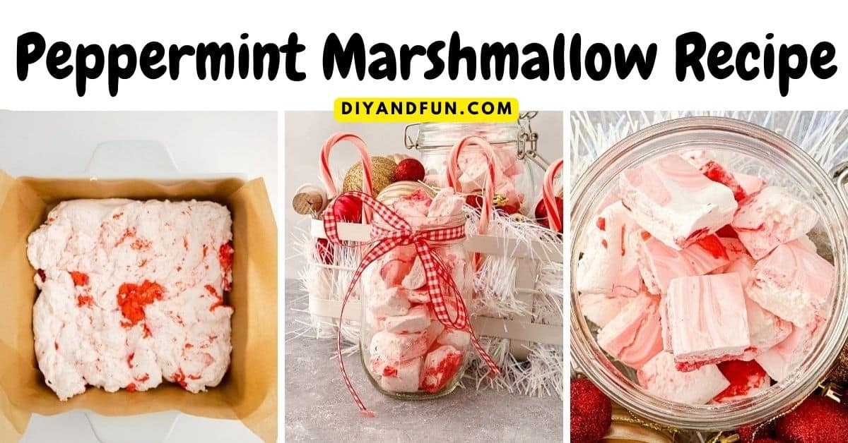 Peppermint Marshmallows Recipe, a simple and delicious recipe for flavored homemade marshmallows that taste amazing!