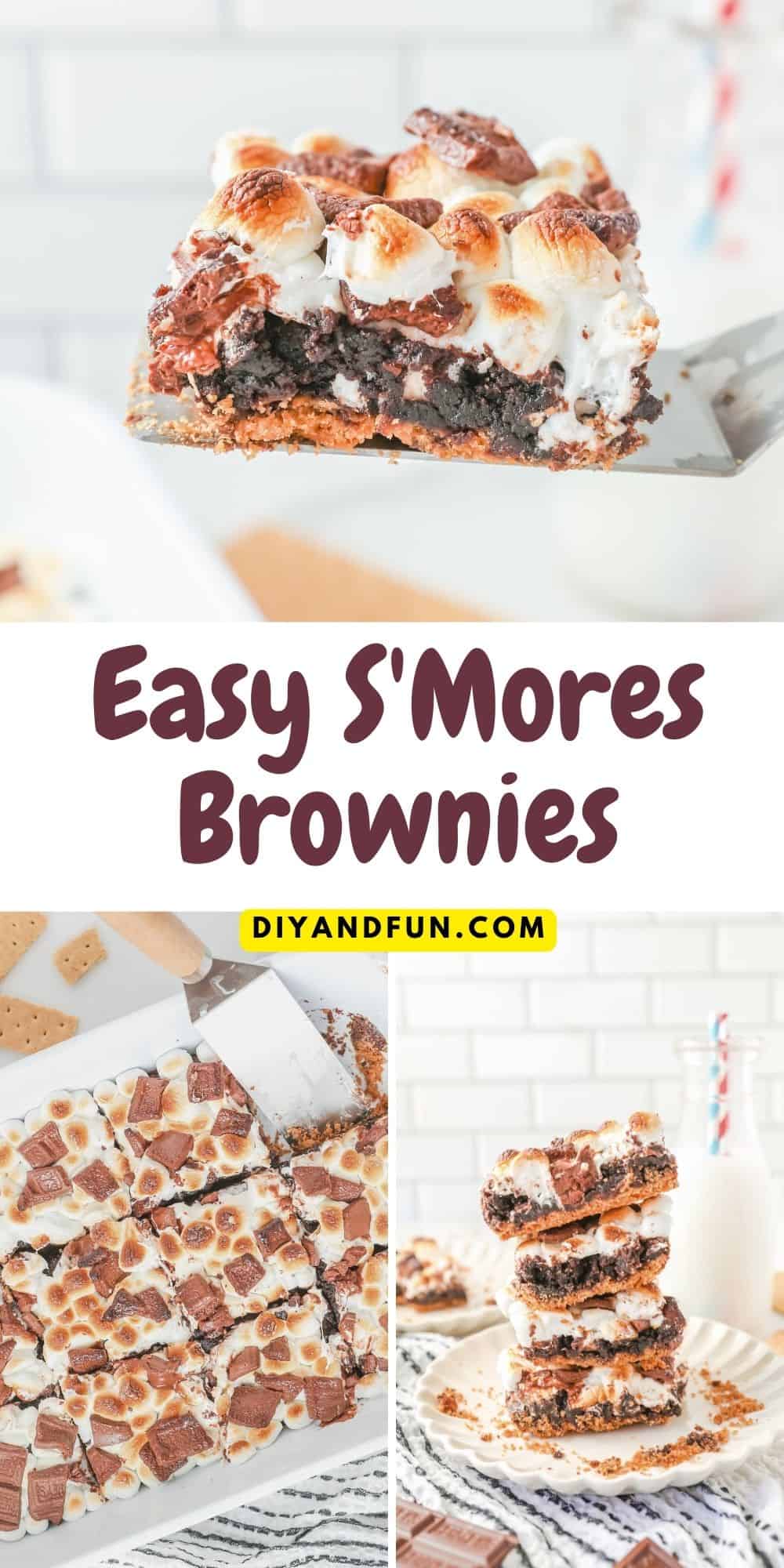 How to make S'Mores Brownies, a simple and delicious recipe idea that combines the goodness of brownies with tasty S'Mores.