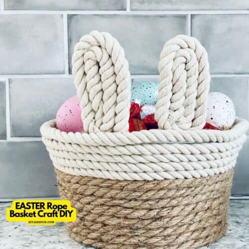 Easy Rope Basket Craft DIY - DIY and Fun