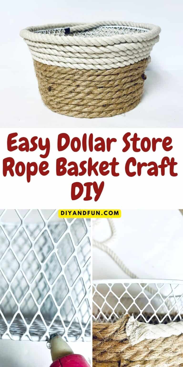 Diy Store Rope Easy Rope Basket Craft DIY - DIY and Fun
