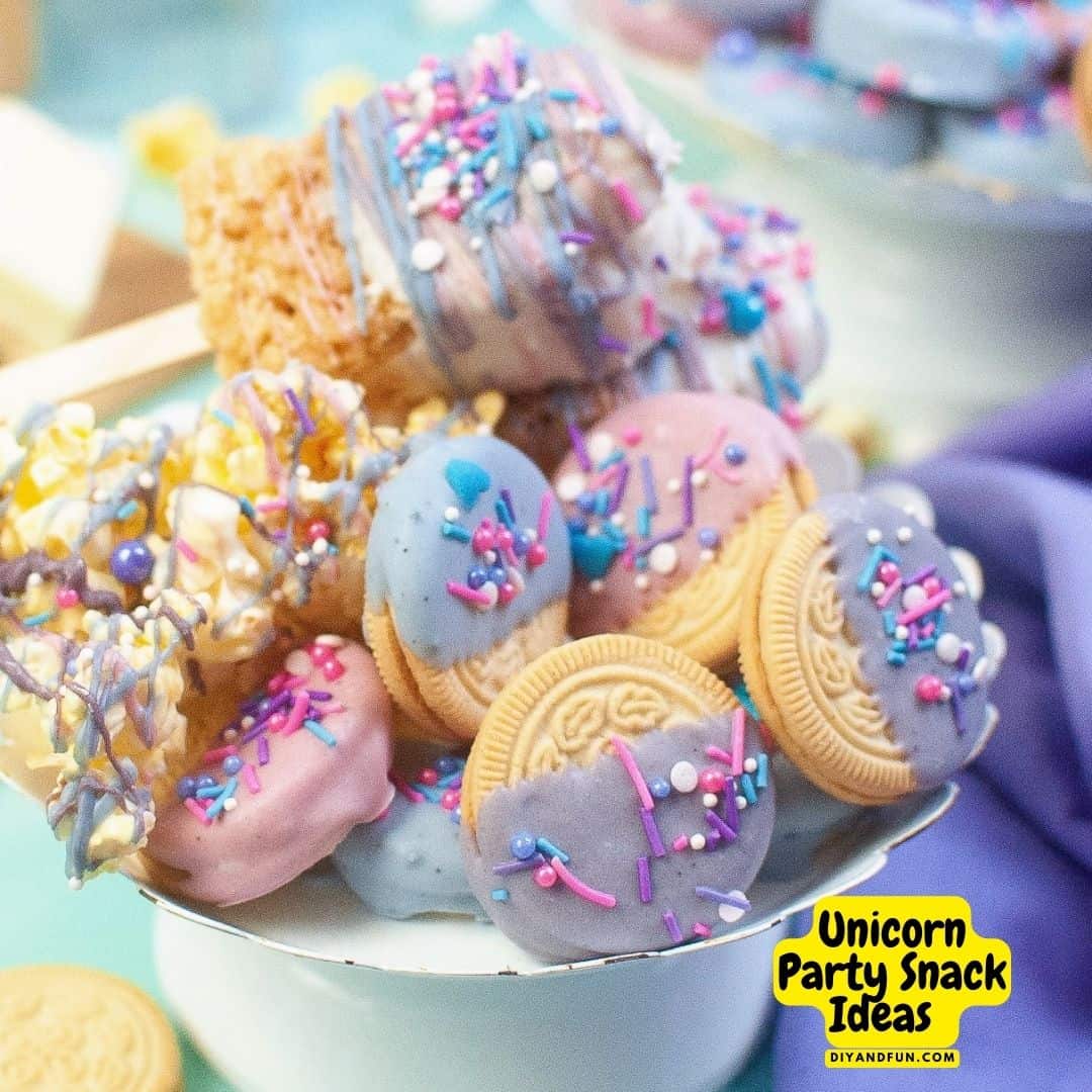 How to Host a Unicorn Party, includes everything from fun party games and activities to tasty unicorn snack recipes.