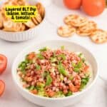 Layered BLT Dip (bacon, lettuce, & tomato)