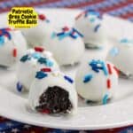 Patriotic Oreo Cookie Truffle Balls